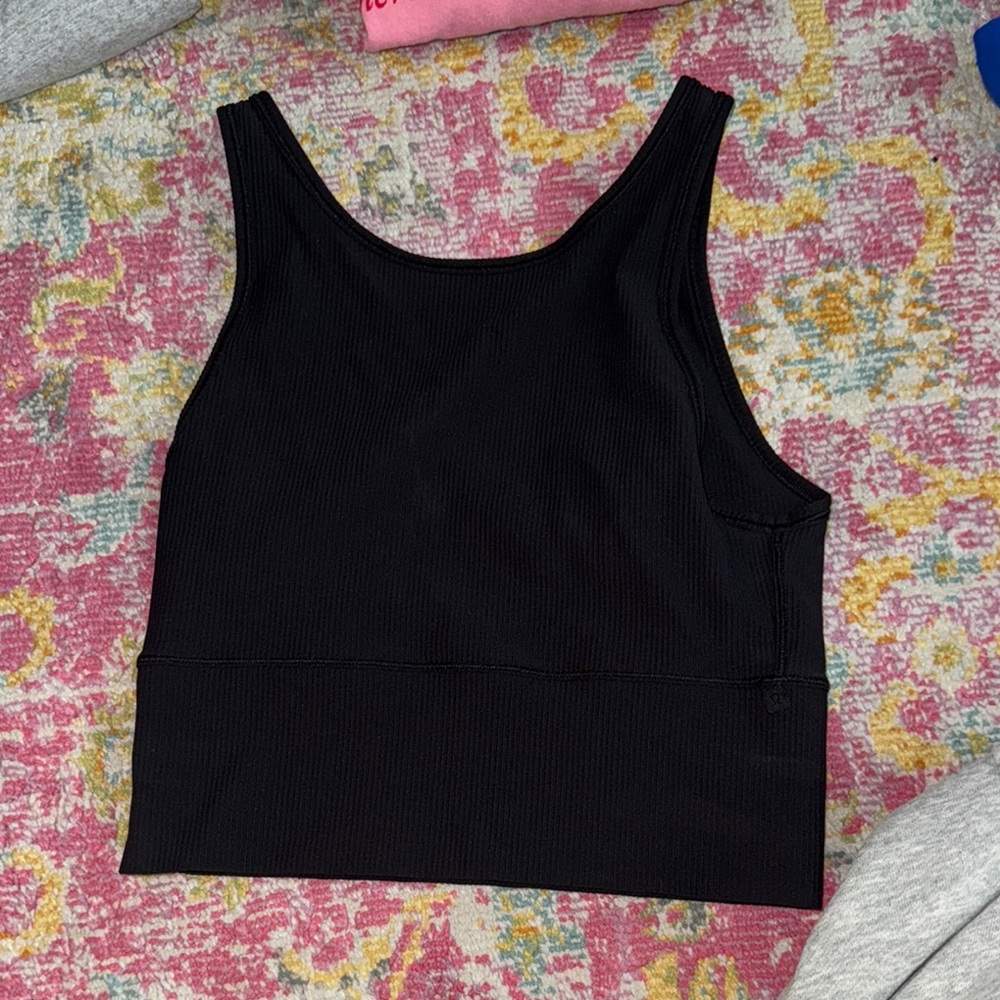 Lululemon Black Ribbed Women's Tank Top
